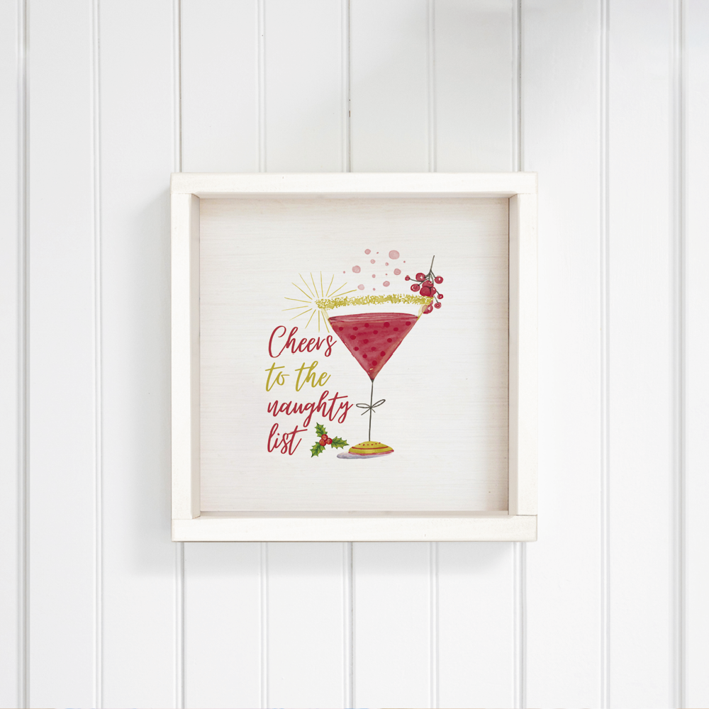 Cheers to the Naughty List Wall Art