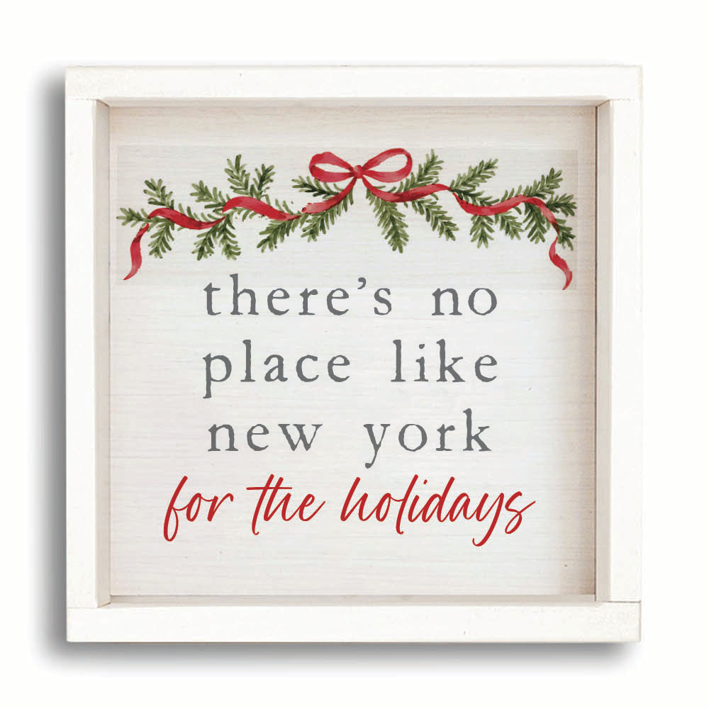 Holiday No Place Like Personalized Wall Art