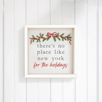 Holiday No Place Like Personalized Wall Art