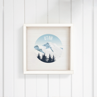 Personalized Scenic Mountain Top Wall Art