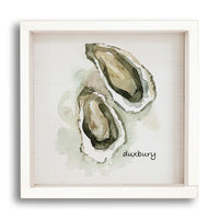 Oysters Watercolor Personalized Wall Art
