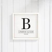 Initial Personalized Wall Art