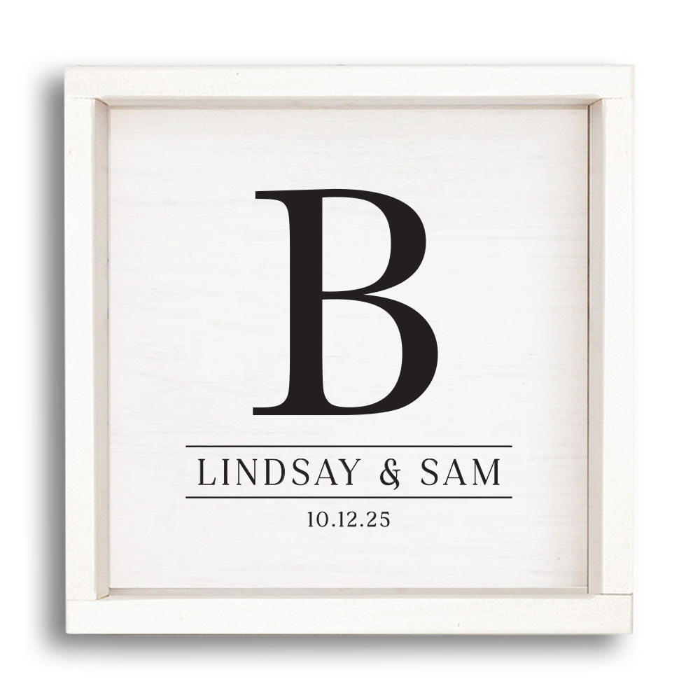 Initial Personalized Wall Art