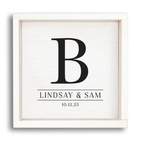 Initial Personalized Wall Art