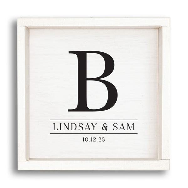 Initial Personalized Wall Art