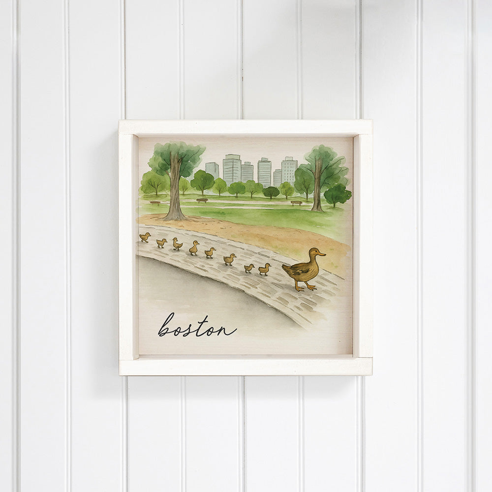 Ducklings Boston Wall Art