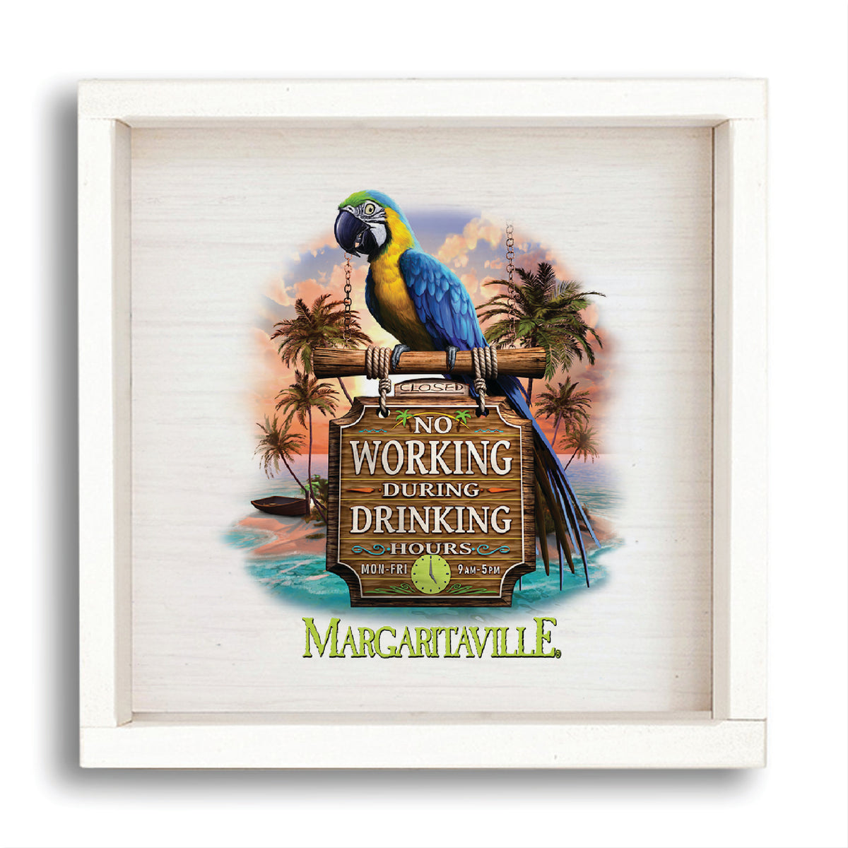 *No Working During Drinking Hours Wall Art