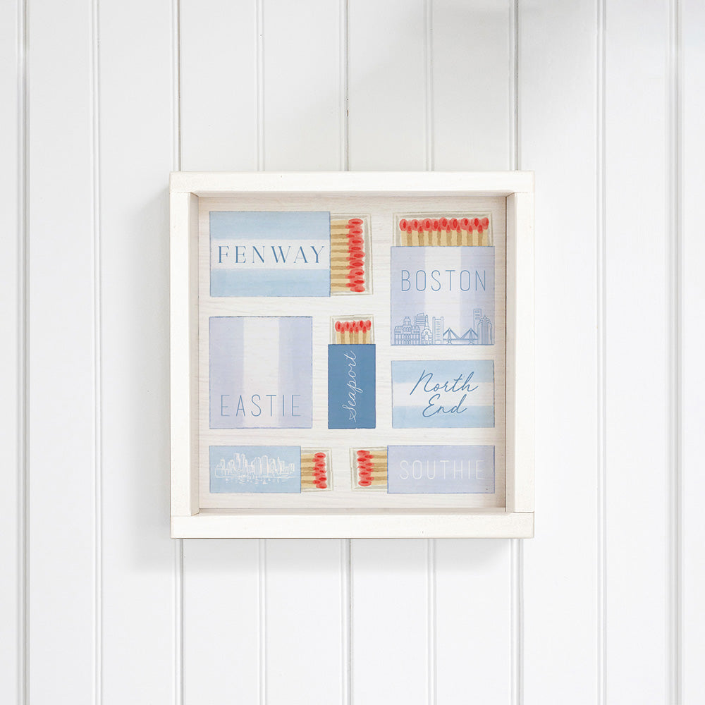 Fenway Boston City Match Box Wall Art