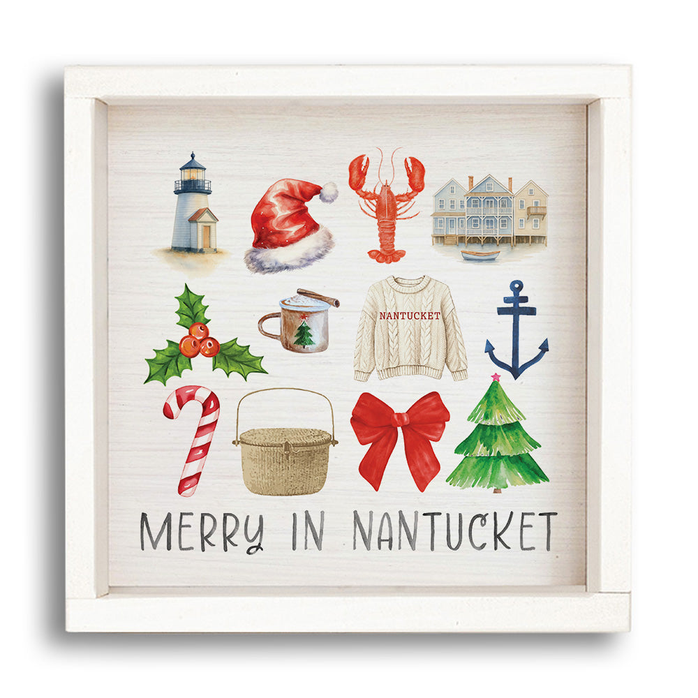 Merry In Nantucket Icons Wall Art