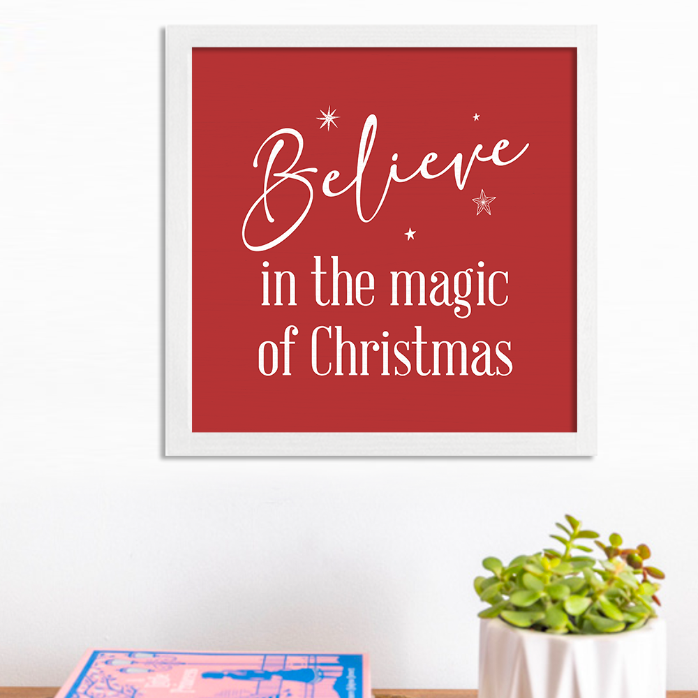 Believe 12” x 12” Wall Art