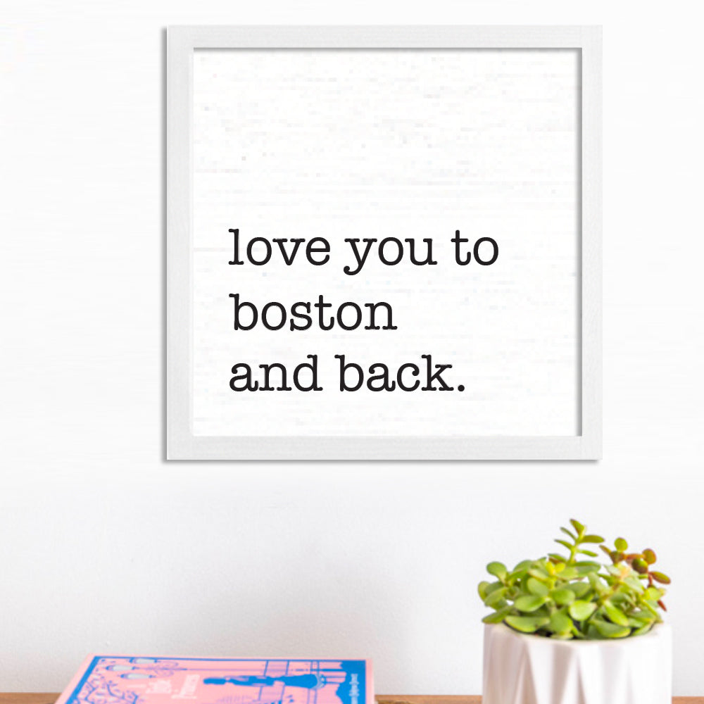 Personalized Love You To 12" x 12" Wall Art