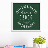 No Place Like Home 12" x 12" Personalized Wall Art