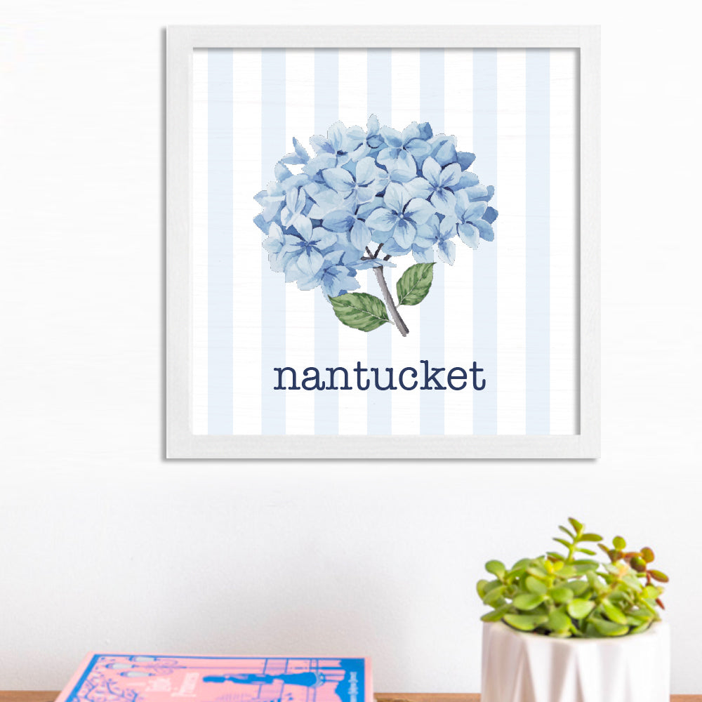 Personalized Endless Summer Hydrangea 12" x 12" Wall Art