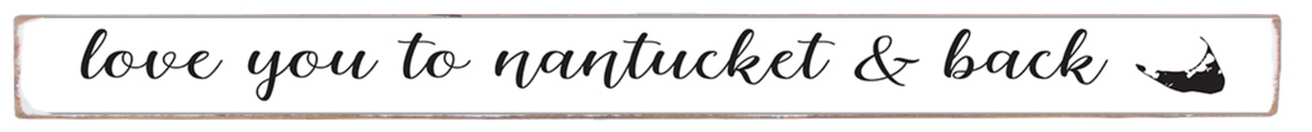 Nantucket and Back Personalized Barnwood Sign