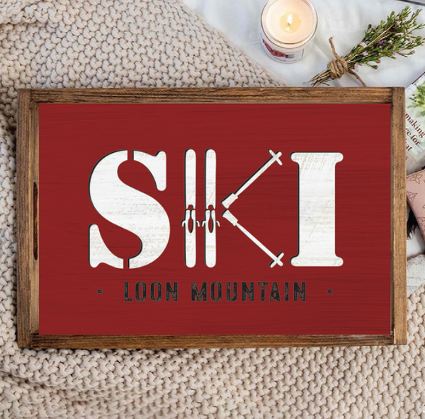 Ski Personalized Serving Tray