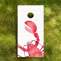 Watercolor Lobster Cornhole Game Set