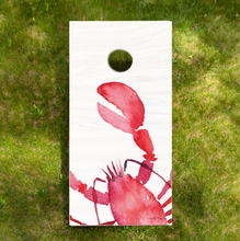 Load image into Gallery viewer, Watercolor Lobster Cornhole Game Set
