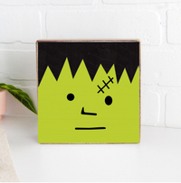 Frankenstein Decorative Wooden Block