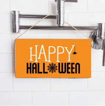 Load image into Gallery viewer, Happy Halloween Twine Hanging Sign

