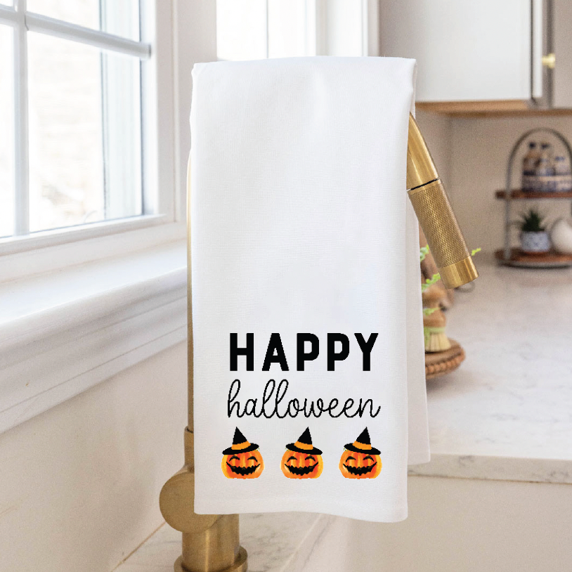Happy Halloween Tea Towel