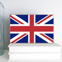 Load image into Gallery viewer, Union Jack Flag Decorative Wooden Block
