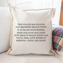 Load image into Gallery viewer, Hug Square Pillow

