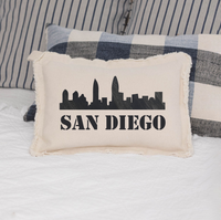 Your City Skyline Lumbar Pillow