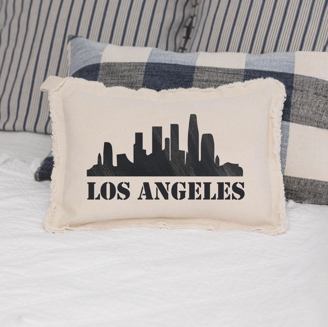 Your City Skyline Lumbar Pillow