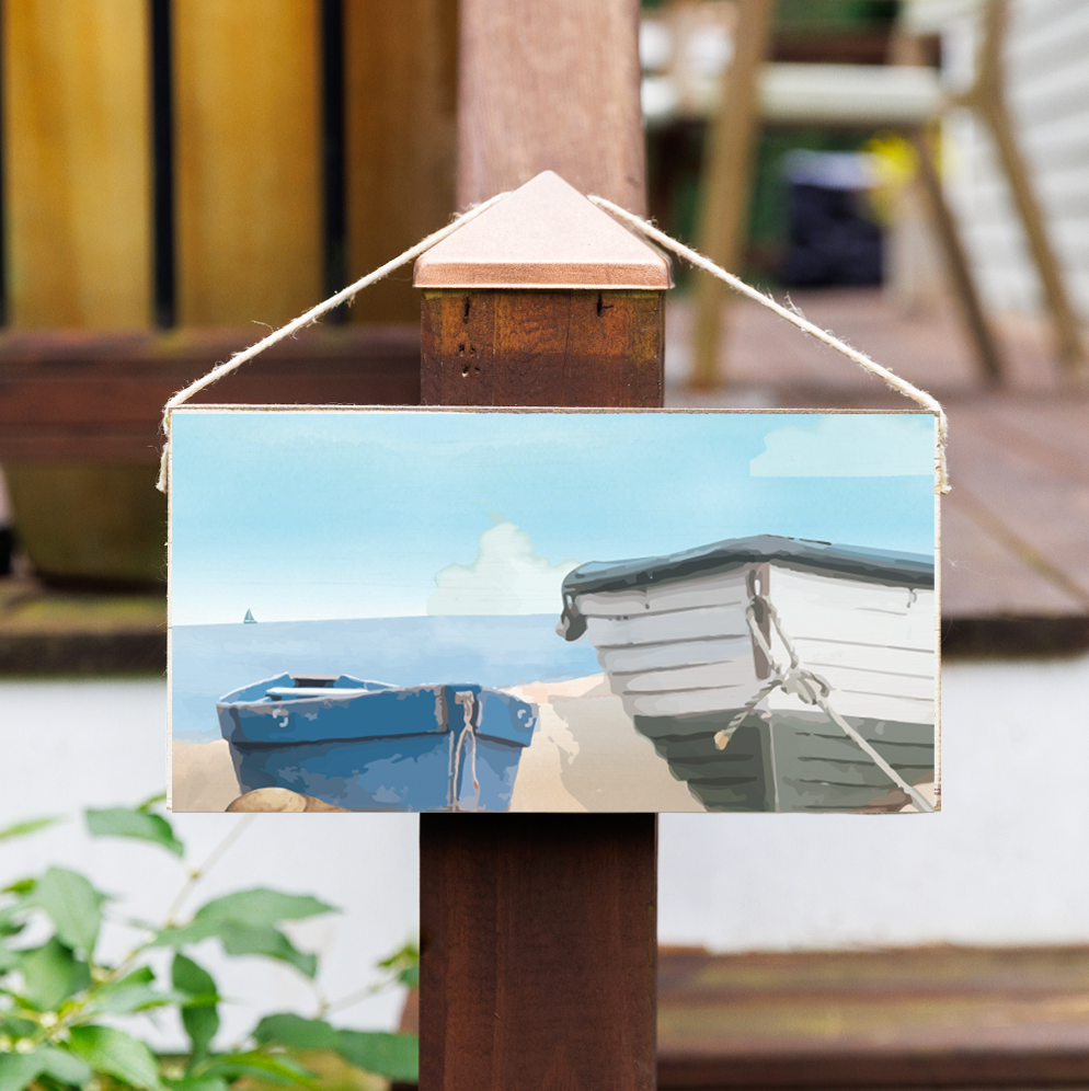 Boats Twine Hanging Sign