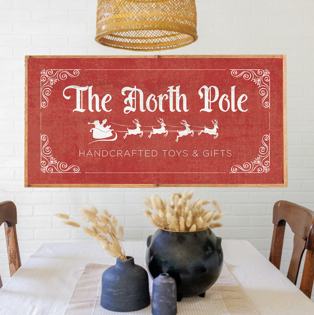 The North Pole 24” x 48” Wall Art