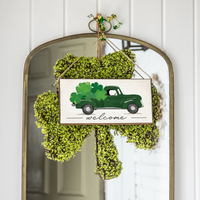 Shamrock Truck Twine Hanging Sign