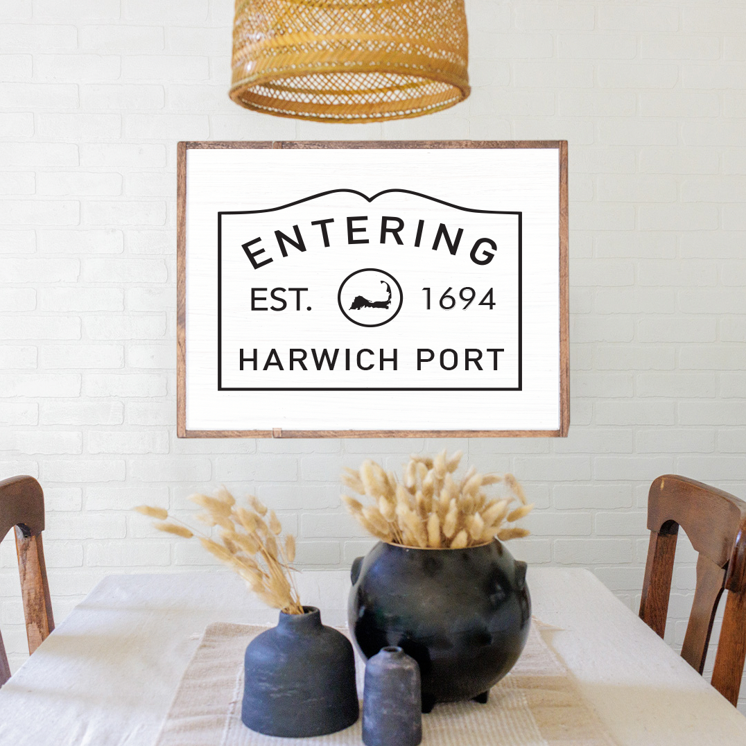 Entering Sign 24” x 33” Personalized Wall Art