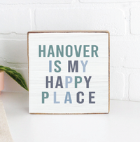 Happy Place Personalized Wood Block