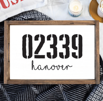 Town & Zip Code Personalized Serving Tray