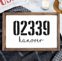 Town & Zip Code Personalized Serving Tray