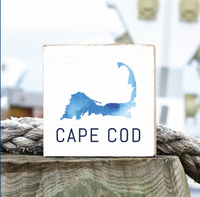 Watercolor Cape Cod Block Sign
