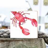 Lobster Wood Block
