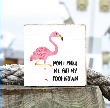 Foot Down Wood Block