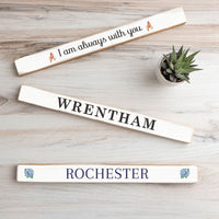 Your Word Navy/White Skinny Sign