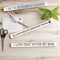 Your Word Navy/White Skinny Sign