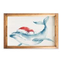 Holiday Whale Serving Tray
