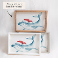 Holiday Whale Serving Tray
