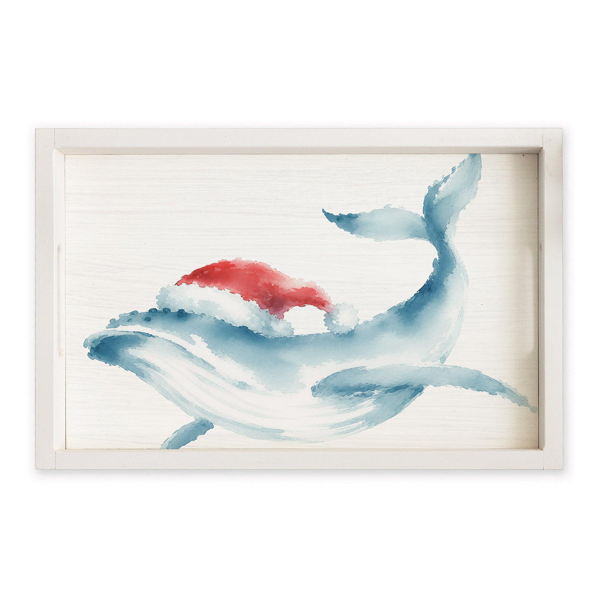 Holiday Whale Serving Tray