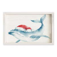 Holiday Whale Serving Tray