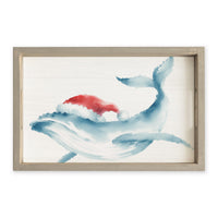 Holiday Whale Serving Tray