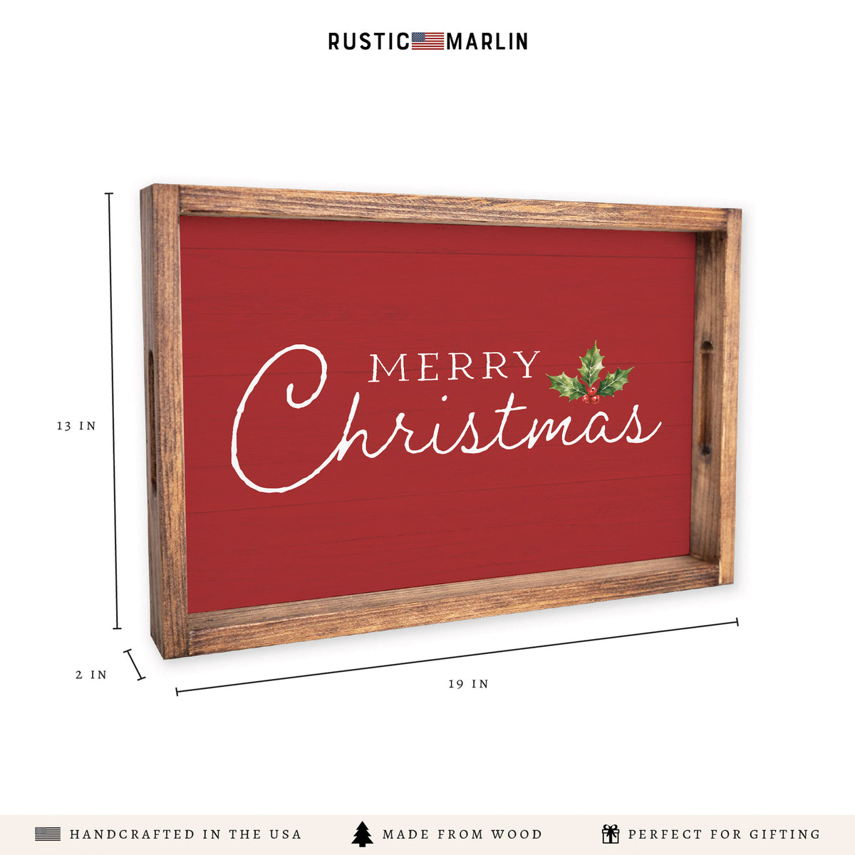 Merry Christmas Serving Tray
