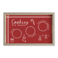 Cookies For Santa Serving Tray