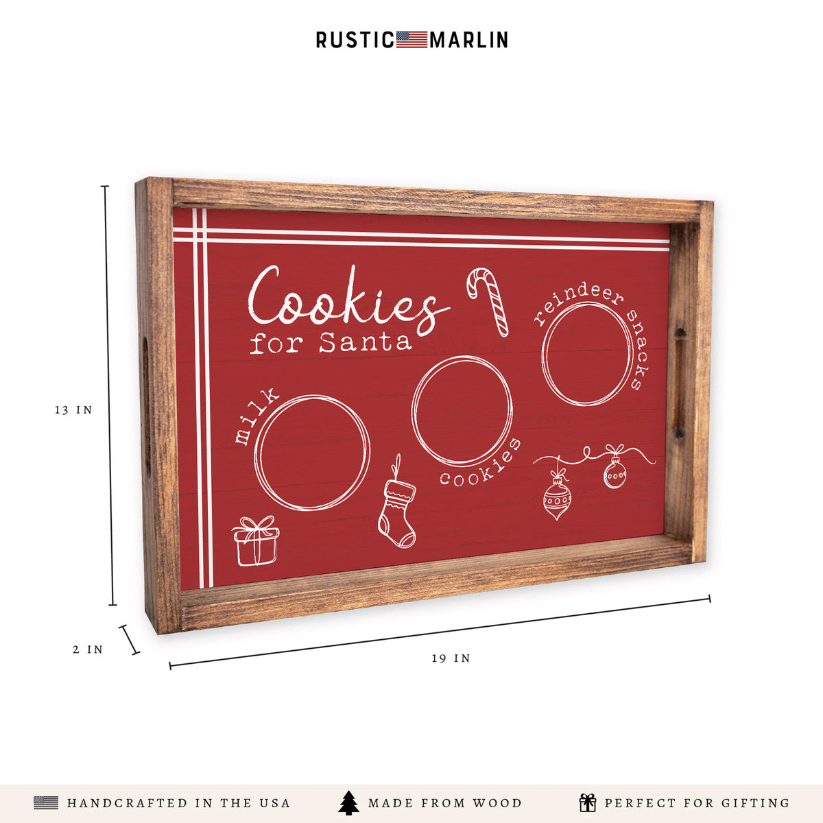 Cookies For Santa Serving Tray