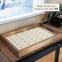 Floral Block Print Serving Tray