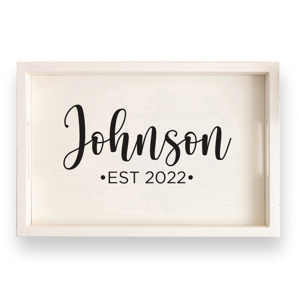 Script Personalized Serving Tray